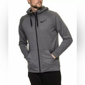 ❌SOLD❌ NWOT Nike dry fit training hoodie 3XL charcoal gray zip up